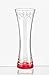 Produktbild Kristall Blumen Tisch Vase 19,5 cm, mit Gravur Herzen, rote Unterseite, Bohemian Kristallglas, Crystalex