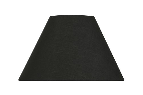 Oaks Lighting Coolie Lampenschirm, konisch, Baumwolle, 40,6 cm, Schwarz
