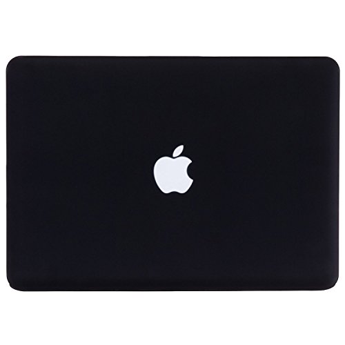 YGJ® Matte Silky-Smooth Satins Touch Hard Shell Case Cover for Apple Macbook (MacBook Air 13.3″, Black) - 3