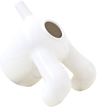 White Dog Boby Toilet Paper Tissue Roll Cover Dispenser Holder with Self Adhesive Easy Installation