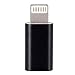 Produktbild on-net Micro USB auf Apple Lightning Adapter - leistungsstark & zuverlässig (2 x Micro USB Lightning Adapter, Schwarz)