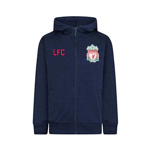 Liverpool FC officiel - Pull zippé à capuche thème football - polaire - homme