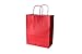 Produktbild PGV Papiertragetaschen farbig mit Kordelhenkel 23 + 11 x 29 cm 110 g/m² (100 Stück, Rosso / ROT)