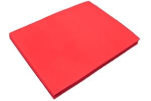 Cleverbrand Lot de 12 plaques en caoutchouc mousse - Découpe pour bricolage - Rouge - Environ 30 x 23 cm et 1,5 mm d'épaisseur