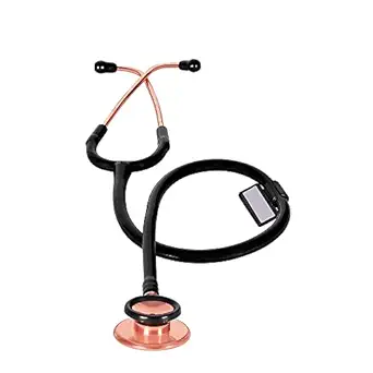 Dr Care Rose Gold Dual Head Stethoscope Cordiology Stethoscope for professional use (Rose Gold)