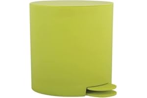 MSV Poubelle à cosmétiques Osaki avec Récipient intérieur Amovible Salle de Bains Poubelle à pédale Boîte à ordures – 3 litres - Vert