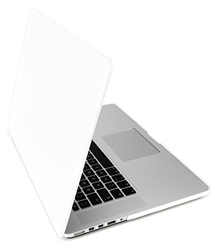 MyGadget MacBook Pro Retina 15 Zoll *Gummi* Case - Model Anfang ´13 - Mitte ´16 (A1398) Plastik Mac Hülle Schutzhülle Hartschale Cover (Weiss)