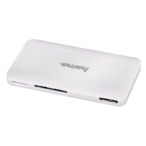 Hama Kartenleser „Slim“, UDMA/UHS-I fähig, (u.a. microSD/SDHC, SD/SDHC, CF Typ I, MMC, USB 3.0), weiß - 2
