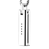 Material: Acero inoxidable. taottao Metal collar colgante cadena de soporte magnético para Fitbit Flex 2 banda, plateado