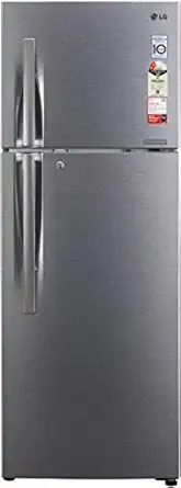 LG 335L 2 Star Smart Inverter Frost-Free Double Door Refrigerator (GL-S372RDSY, Dazzle Steel, Convertible)