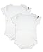 Dribble Stop Top Unisex Baby Packet 2 Vest, White, 9-12 Months