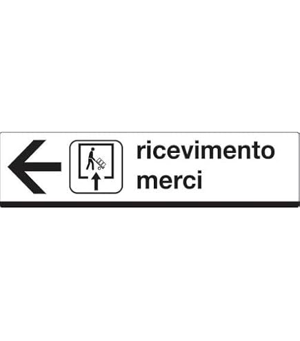 PIXLEMON Cartello In Alluminio 45x30 Cm - Sosta Consentita Solo Per Carico E Scarico, Segnaletica Stradale