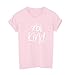 Produktbild BHYDRY Frauen seien nett Brief Print Kurzarm T-Shirt Tops Bluse Tee