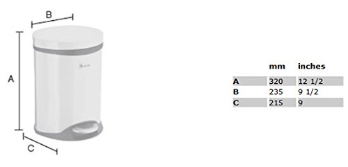 Smedbo OUTLINE LITE Kosmetikeimer 6 L Edelstahl gebürstet mit Softclose - 2