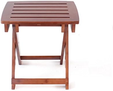 HJHY® Shower stool, Collapsible Portable Waterproof Non-slip Outdoor Wooden bench Bathroom Bathing stool Sturdy waterproof