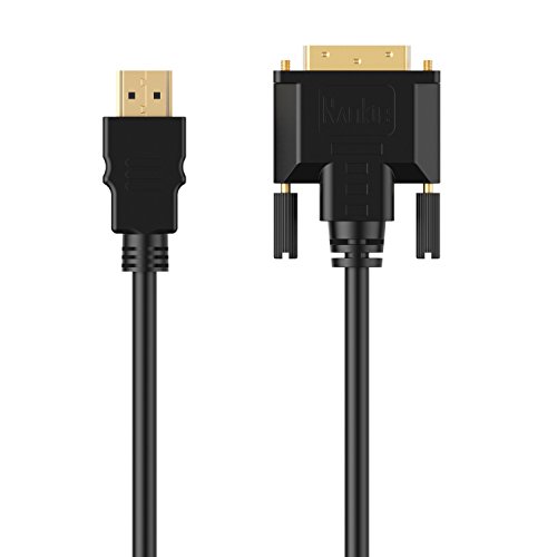 HDMI auf DVI Kabel, Rankie 2-Pack 1.8m CL3 Bewertet High Speed Bidirektionale HDMI-DVI Kabel HDTV Cable (Schwarz) – R1107D - 3
