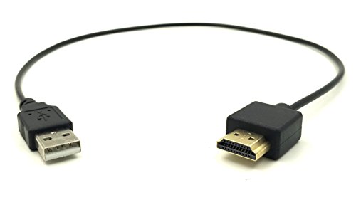 maxhood USB zu HDMI Konverter Kabel, USB 2.0 Typ A Stecker auf Golden vergoldet HDMI Stecker Ladekabel 50 cm - 6