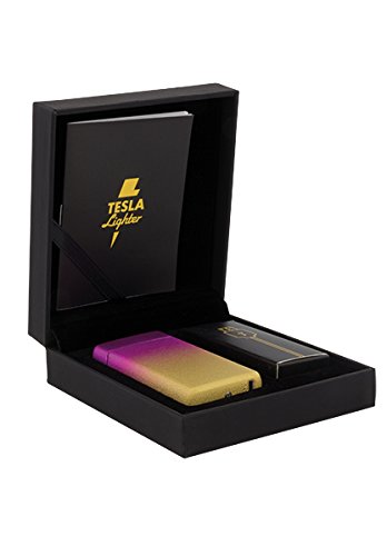 Tesla Lighter T08 Lichtbogen Feuerzeug USB Feuerzeug Arc Lighter elektronisches Feuerzeug wiederaufladbar Double-Arc verschiedene Farben und Muster (Farbverlauf Lila Orange) - 2
