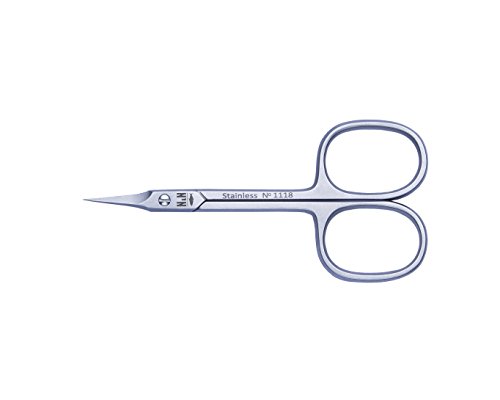 Manicure pedicure cuticle scissors curved high quality hand made Solingen steel product 1118