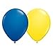 Produktbild DeCoArt... Deko Schweden 30 Luftballons je 15x gelb und blau ca. 28 cm Latexballon und ein weisses Aufblasventil sowie ein DeCoArt... Infoblatt