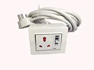 ECO Erik Electric Bike/Scooter Fast Charger with Long Wire 10 Meter Wire (1.5X3 Wire),1 MCB 32 Amp (White) 16A Socket