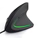 Produktbild iprotect vertikale Maus - kabelgebunden - ergonomische Form | extra schonend für Hand und Arm | Schwarz