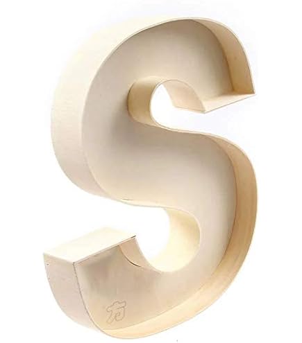 Lettera Z In Legno Decorativa Fai Da Te 22 Cm - Riempibile Per Decorazioni