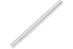 HYUDUO Pręt gwintowany z aluminium M8 x 1 metr do obróbki drewna, zestaw 10 sztuk z szczeliną przesuwną 30/45