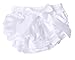 ANDI ROSE Cute Baby Girls Pettiskirt Ruffle Panties Briefs Bloomer Diaper Cover (Size-M(6-24 Months), White)