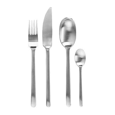 Ikea Data Ménagère couverts 24 pièces en acier inoxydable massif