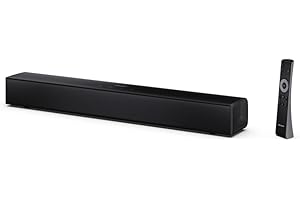 Sharp Soundbar for TV HT-SB121 Roku TV Ready – 2.0 Channel Compact Sound Bar, 120W (Max), HDMI ARC/CEC, Bluetooth 5.3, Optical, AUX & USB Playback