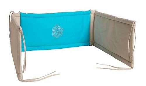 Preisvergleich Produktbild Jollein 004-005-64771 Polsternest, 180 x 40 cm, Blossom aqua