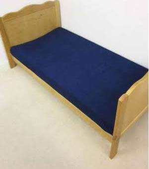 200 TC LUXURY EGYPTIAN COTTON COT BED FITTED SHEET 70 X 140CM NAVY BLUE