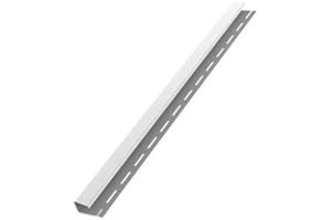 Bryza Kunststoffpaneele Weiß RAL9010 1,50m Wandpaneele Deckenpaneele Innen und Außen Unterdachpaneele Dachkasten Wandverkleidung Holzoptik (J- Abschlussleiste 1,50m)