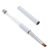 BQAN Fashion Nail Art Pen Acrylic Handle Rhinestone Diamond Nail UV Gel Salon Flat Brush