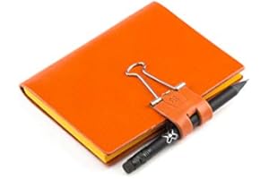 ‎X17 A7 Mind-Papers, revolutionäres X17-Karteikarten-Lernkarten-Box-Konzept! Recyceltes Leder orange, nachhaltig; Inhalt: Ca. 30 Karten + Sloop + Bleistift! Made in Germany, 17 Jahre Garantie*