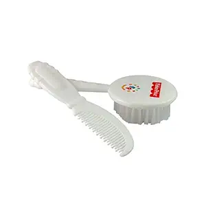 Fisher-Price UltraCare Baby Hairbrush and Comb Set for Newborns, White