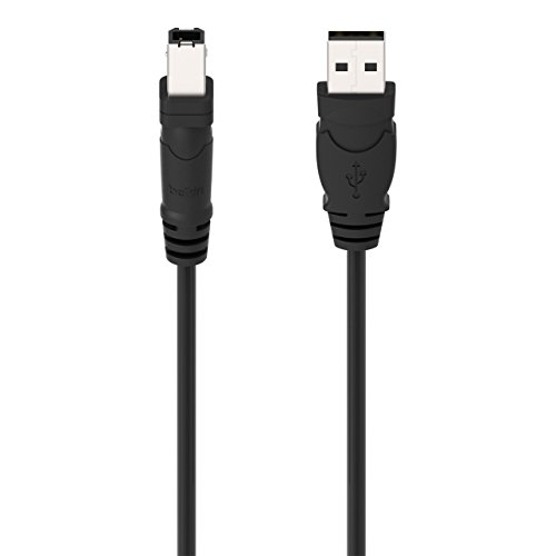 Belkin Pro-Serie Hi-Speed USB 2.0-Kabel USB-A auf USB-B für Drucker, Scanner und externe Festplatten (1,8m), schwarz - 2