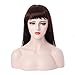 Produktbild TENGGO Langes Geradliniges Wig-Accessoire Für Cosplay-Dunkelbraun