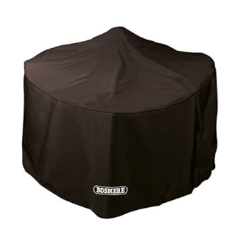 Bosmere Storm Schwarz Gro Rund Fire Pit Cover