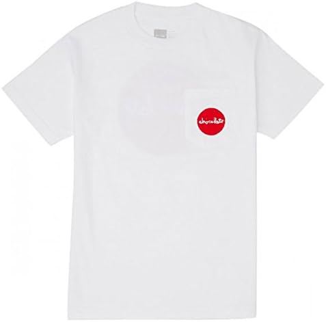 Chocolate Skateboards Red Dot Pocket T-Shirt White