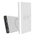 Produktbild KONKY 2 in1 Qi Wireless Charger Induktions Qi Ladegerät Drahtlose Ladestation mit 10000mAh Li-Pol Powerbank Externer Akku Batterie 2.1A Output für Apple iPhone 8/8 Plus/iPhone X/iPad, Samsung S8/S8 Plus und Other Android Geräte, Weiß (Produktgarantie mit kostenlosen Ersatz)