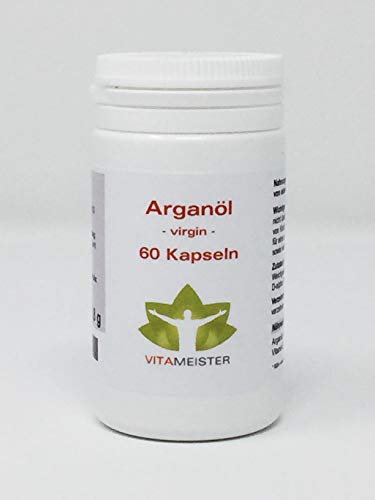 Preisvergleich Produktbild Arganöl (kaltgepresst) Kapseln von vitameister - 60 Stück