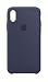 Produktbild Apple Silikon Case (iPhone X) - Mitternachtsblau