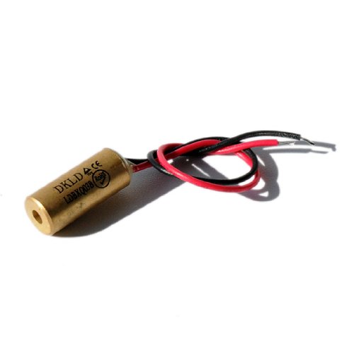 Láser de Punto, Rojo, 650nm, 1mW, 3V DC, Ø9x20mm, Láser Clase 2, Longitud de Cable 100mm - 70103984