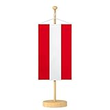 vereinsfahnen selbst gestalten ✓ Banner-Maße: 15 x 25 cm Vispronet® Tischbanner Österreich Nationalfahne Set ✓ Fahne & Ständer ✓ Kordel-Rand