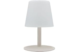 LUMISKY Lampe de table sans fil pied en acier crème LED blanc chaud/blanc dimmable STANDY MINI Cream H25cm