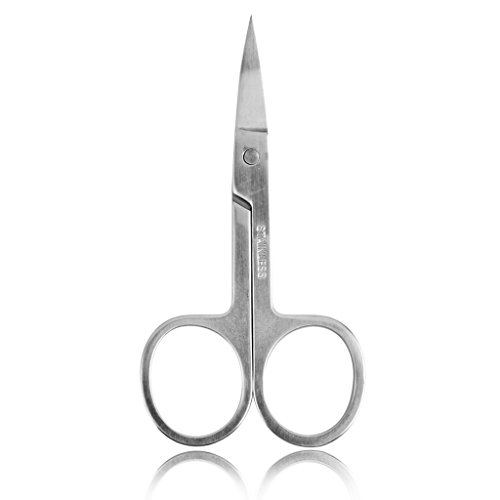 MagiDeal Stainless Steel Pointed Tip Eyelash Trimmer Eyebrow Scissors