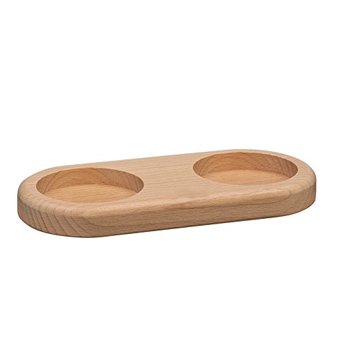 Salz- und Pfeffermühle Frankfurt 18 cm mit Untersetzer aus Holz natur - 3