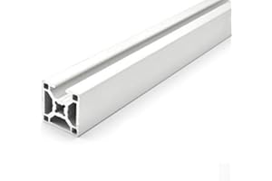 DOLD MECHATRONIK Profilo in alluminio design 30x30L 3 scanalature coperte, scanalatura tipo B 8 (chiara), anodizzato argento. Profilo in 30x30 Profilo 30 x 30 Profilo del sistema di montaggio. 1200mm